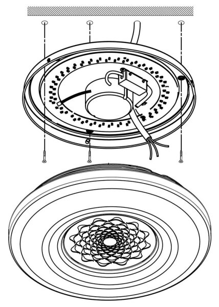 Eglo 96821 - Applique/Plafoniera LED dimmerabile CAPASSO-C LED/17W/230V