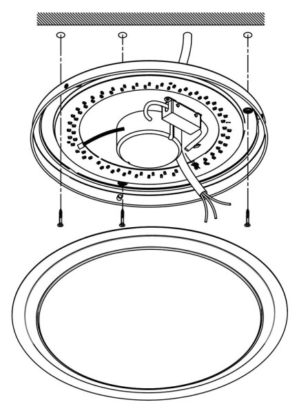 Eglo 96818 - Applique/Plafoniera LED dimmerabile COMPETA-C LED/17W/230V