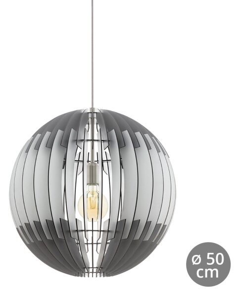 Eglo 96973 - Lampadario a sospensione con filo OLMERO 1xE27/60W/230V