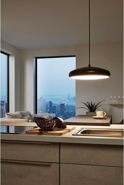 Eglo 33328 - LED RGBW Lampadario dimmerabile a sospensione con filo RIODEVA-C LED/27W/230V nero