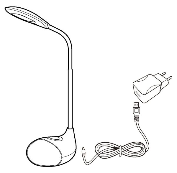 Eglo 97078 - Lampada da tavolo LED dimmerabile CABADO 1 LED/2,2W+0,3W/230V RGB