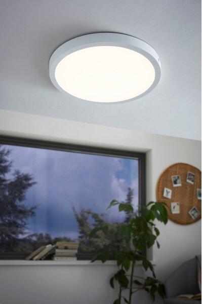 Eglo 97262 - Plafoniera LED FUEVA 1 LED/25W/230V bianca rotonda 2500 lm