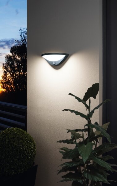 Eglo 97312-Lampada LED da esterno con sensore BELCREDA LED/9,3W/230V IP44
