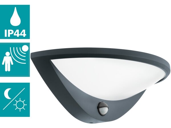 Eglo 97312-Lampada LED da esterno con sensore BELCREDA LED/9,3W/230V IP44