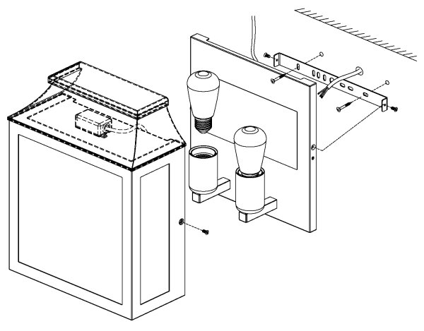Eglo 97294 - Applique da esterno SONCINO 2xE27/60W/230V
