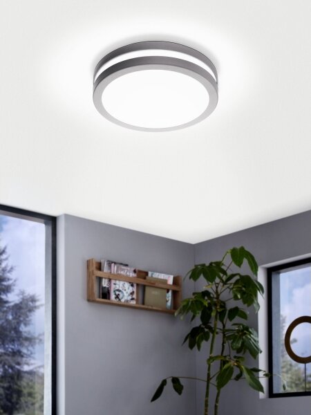Eglo 33572 - Lampada LED dimmerabile per bagno LOCANA-C 14W/230V IP44 argento