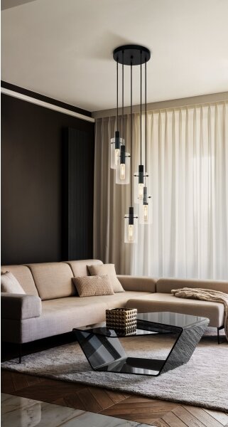 Eglo 97368 - Lampadario a sospensione con filo MONTEFINO 5xE27/60W/230V