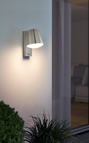 Eglo 97453 - Lampada da parete per esterni con sensore CALDIERO 1xE27/10W/230V IP44