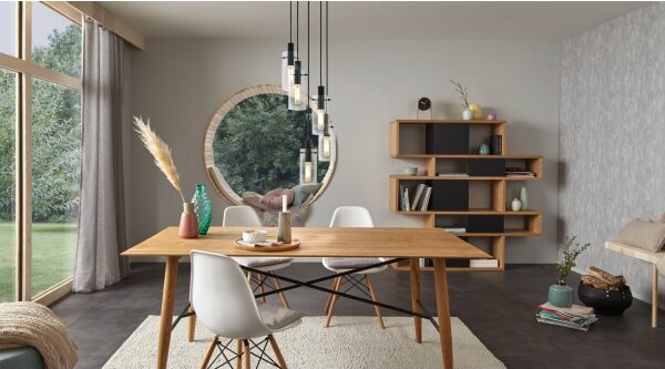 Eglo 97368 - Lampadario a sospensione con filo MONTEFINO 5xE27/60W/230V