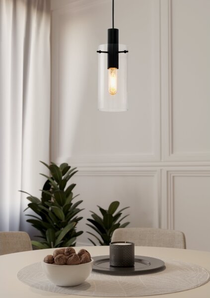 Eglo 97366 - Lampadario a sospensione con filo MONTEFINO 1xE27/60W/230V