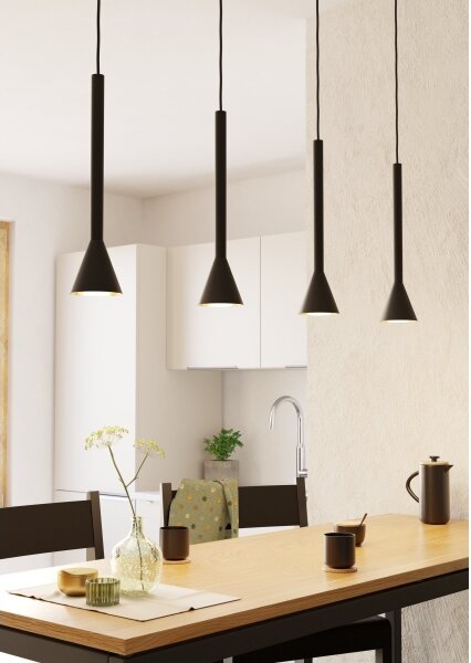 Eglo 97605 - Lampadario LED a sospensione con filo CORTADERAS 4xGU10/5W/230V