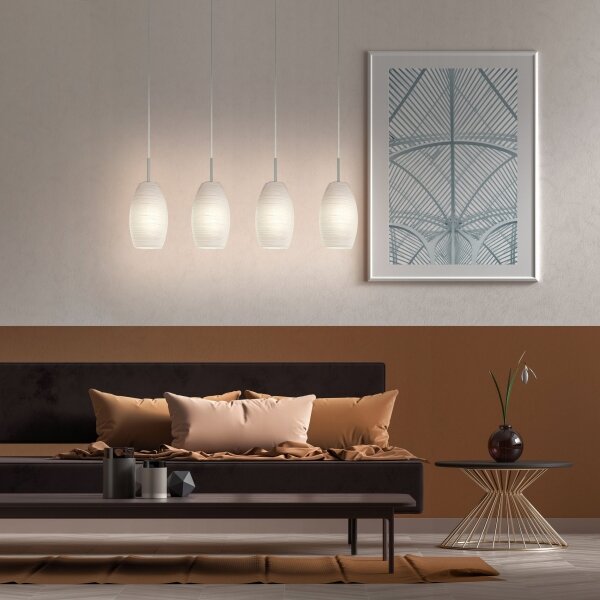 Eglo 97587 - Lampadario a sospensione con filo BATISTA 3 4xE27/40W/230V