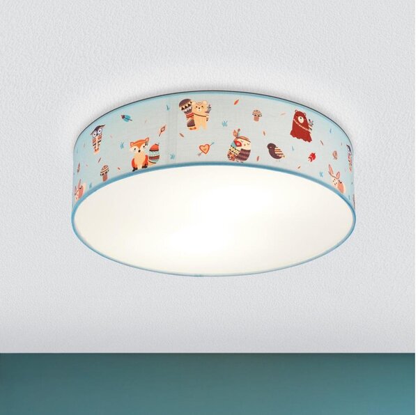 Eglo 97575 - Plafoniera per bambini RUFFO 2xE27/40W/230V