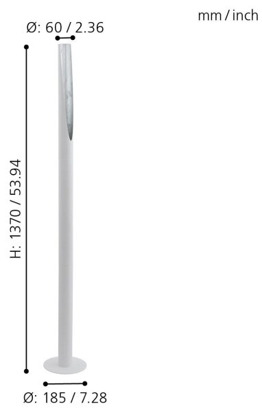 Eglo 97582 - Lampada LED da terra BARBOTTO 1xGU10/4,5W/230V