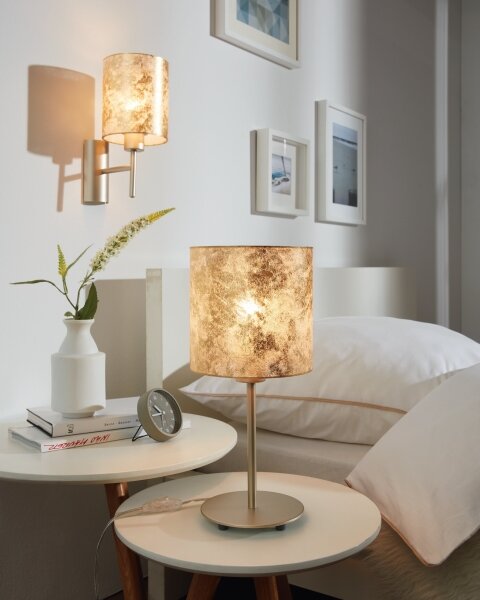 Eglo 97646 - Lampada da tavolo VISERBELLA 1xE27/60W/230V