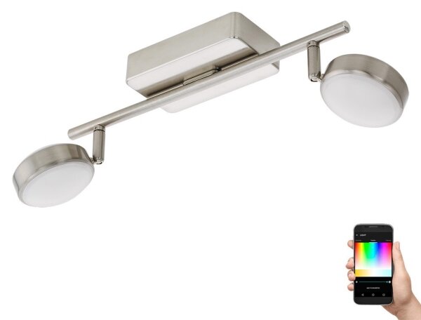 Eglo 97715 - LED RGB Faretto dimmerabile CORROPOLI-C 2xLED/5W/230V