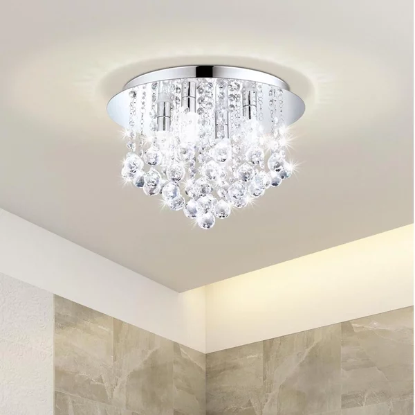 Eglo 79516-Plafoniera LED da bagno MONTEPRANDONE 8xG9/3W/230V IP44 cromo