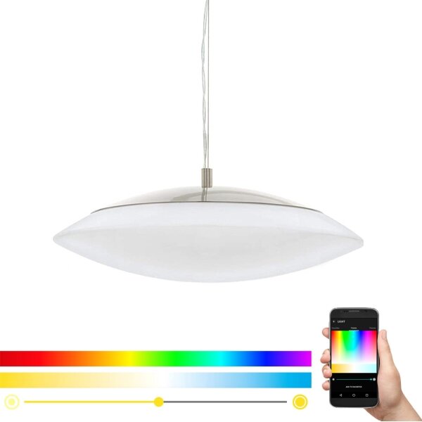 Eglo 97812 - Lampadario a sospensione LED RGB dimmerabile con cavo FRATTINA-C LED/27W/230V