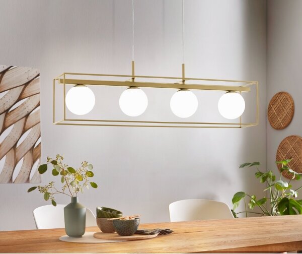 Eglo 97793 - Lampadario a sospensione con filo VALLASPRA 4xE14/40W/230V