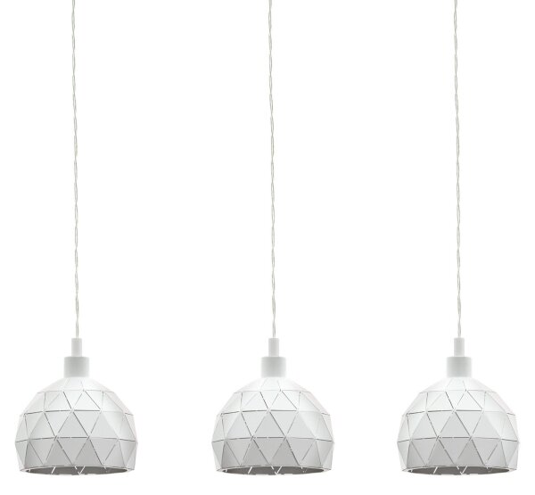 Eglo 97857 - Lampadario a sospensione con filo ROCCAFORTE 3xE14/40W/230V