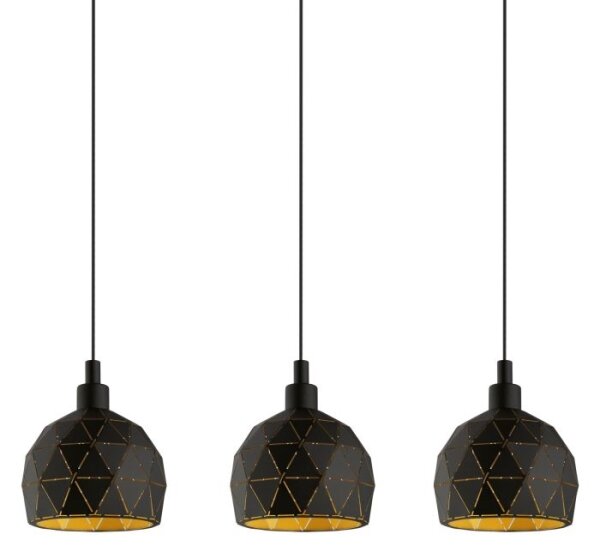Eglo 97846 - Lampadario a sospensione con filo ROCCAFORTE 3xE14/40W/230V