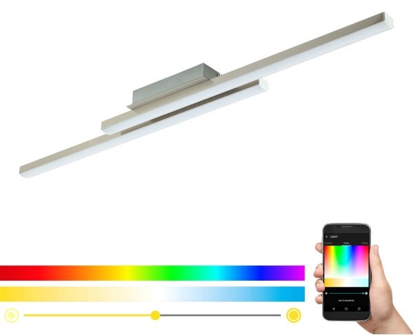 Eglo 33229 - Plafoniera dimmerabile LED RGBW FRAIOLI-C LED/34W/230V