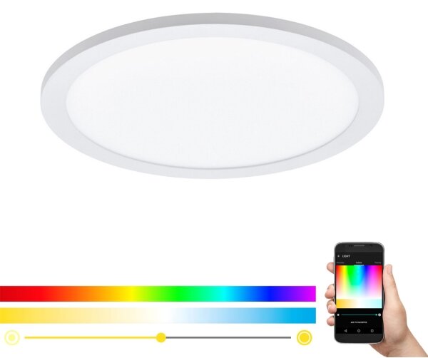 Eglo 97958 - Plafoniera LED RGBW SARSINA-C LED/16W/230V + telecomando
