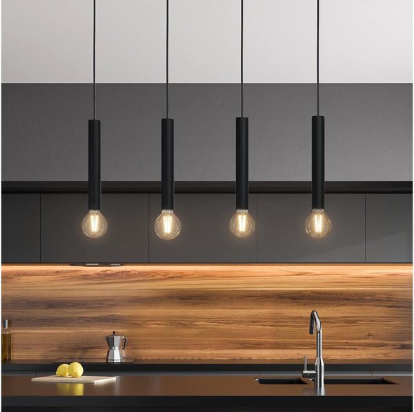 Eglo 98057 - Lampadario a sospensione con filo CORTENOVA 4xE27/60W/230V