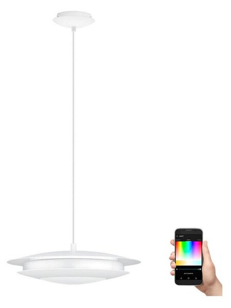 Eglo 98041 - Lampadario LED RGB dimmerabile su filo MONEVA-C LED/18W/230V