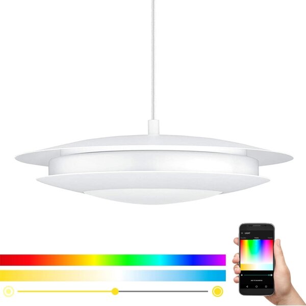 Eglo 98041 - Lampadario LED RGB dimmerabile su filo MONEVA-C LED/18W/230V