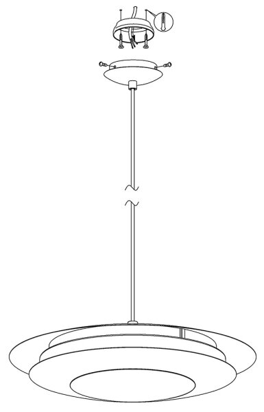 Eglo 98041 - Lampadario LED RGB dimmerabile su filo MONEVA-C LED/18W/230V