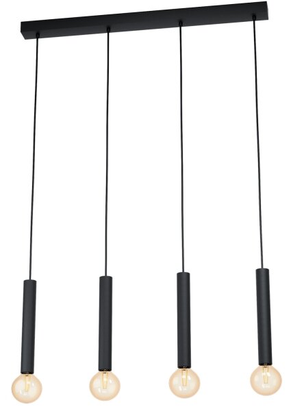 Eglo 98057 - Lampadario a sospensione con filo CORTENOVA 4xE27/60W/230V