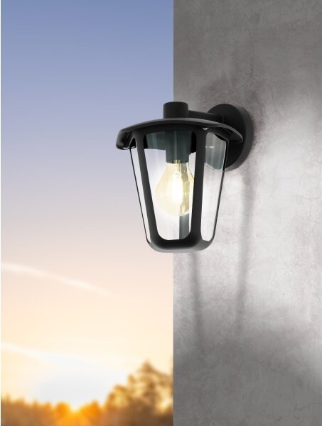 Eglo 98121 - Applique da esterno MONREALE 1xE27/60W/230V IP44 nero