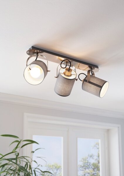 Eglo 98141 - Plafoniera orientabile VILLABATE 3xE27/10W/230V