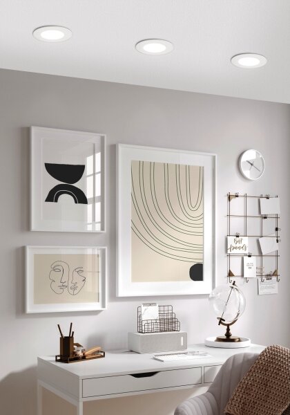 Eglo 98212 - Faretto LED dimmerabile da incasso per controsoffitto FUEVA-A LED/5W/230V + telecomando
