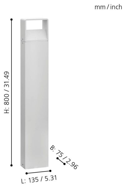 Eglo 98268 - Lampada da esterno LED DONINNI LED/5W/230V IP44