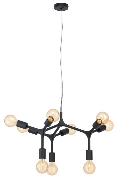 Eglo 98346 - Lampadario a sospensione con filo BOCADELLA 9xE27/60W/230V