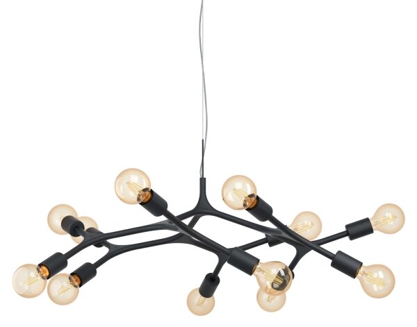 Eglo 98347 - Lampadario a sospensione con filo BOCADELLA 12xE27/60W/230V