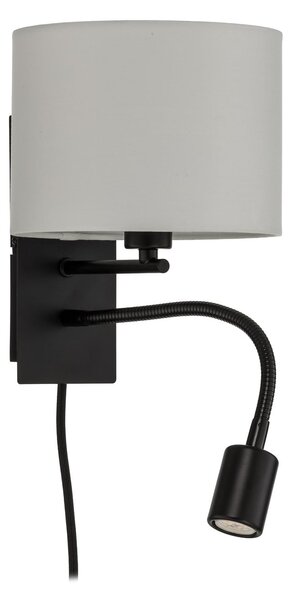 Applique da parete Lindby, Florens, dimmerabile, Bianco, Soggiorno, Tessuto / Tessile, Moderno