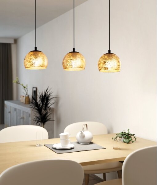Eglo 98525 - Lampadario a sospensione con filo ALBARACCIN 3xE27/40W/230V