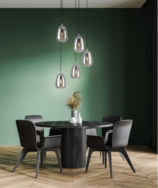 Eglo 98617 - Lampadario a sospensione con filo ALOBRASE 5xE27/40W/230V