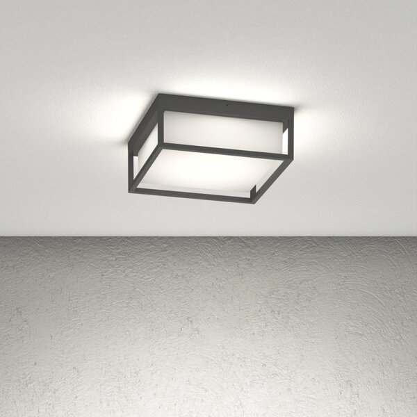 Plafoniera moderna top light osaka q gx53 led ip54 alluminio policarbonato - Top Light