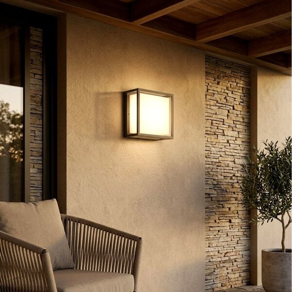 Plafoniera moderna top light osaka q gx53 led ip54 alluminio policarbonato - Top Light
