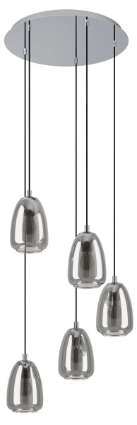 Eglo 98617 - Lampadario a sospensione con filo ALOBRASE 5xE27/40W/230V