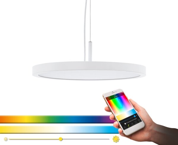 Eglo 33675 - LED RGBW Lampadario dimmerabile a sospensione con filo CERIGNOLA-C LED/21W/230V + +TC