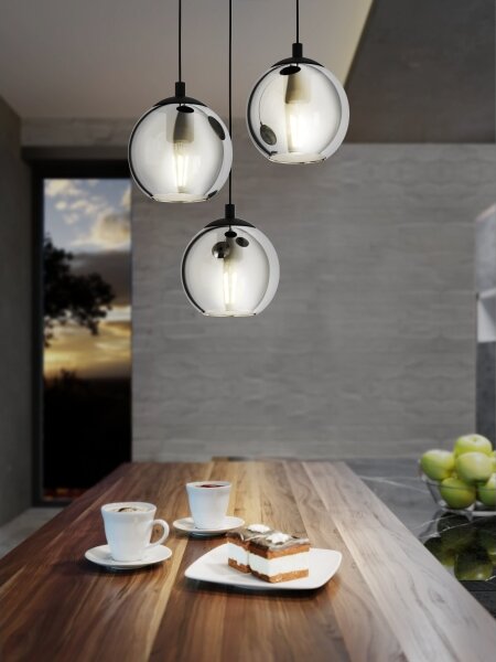 Eglo 98653 - Lampadario a sospensione con filo ARISCANI 3xE27/40W/230V