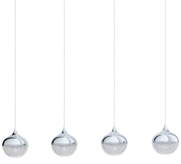 Eglo 98628 - Lampadario a sospensione con filo MIOGLIA 4xE14/25W/230V