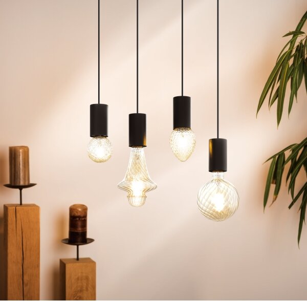 Eglo 98661 - Lampadario a sospensione con filo POZUETA 1xE27/40W/230V