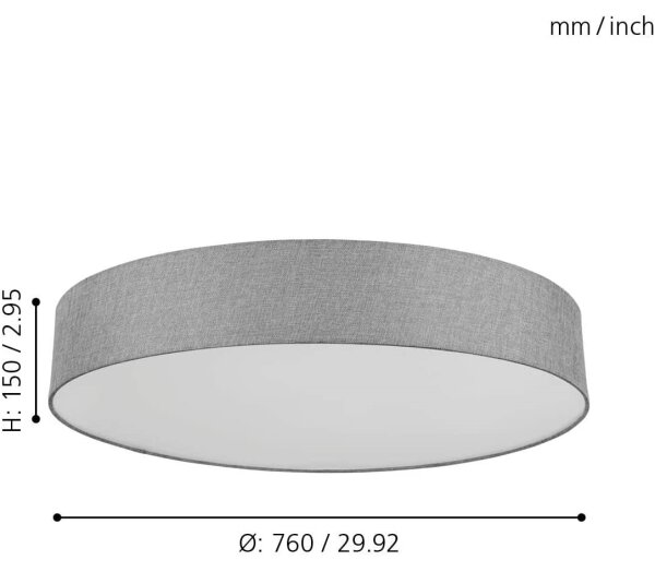 Eglo 98669 - Lampada LED RGB dimmerabile ROMAO-C LED/42W/230V + T