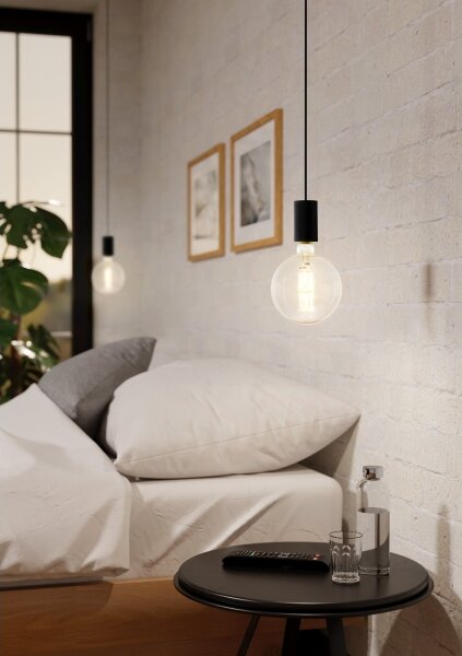 Eglo 98661 - Lampadario a sospensione con filo POZUETA 1xE27/40W/230V